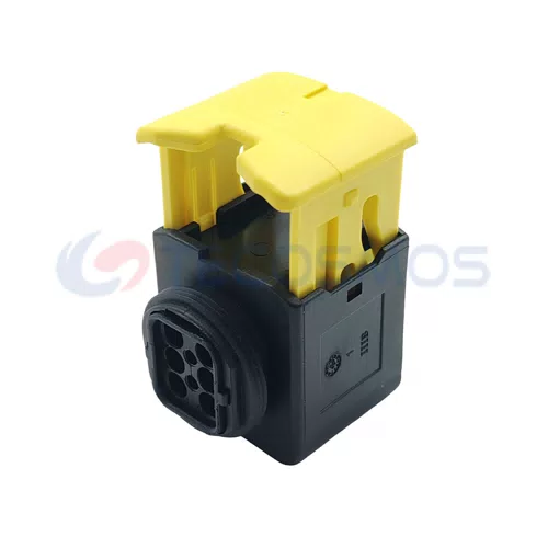 6-Pin Female Waterproof Wire Harness Connector Plug 1-1418390-1 for Cars ABS & Nylon Housing Copper Contacts - image 2